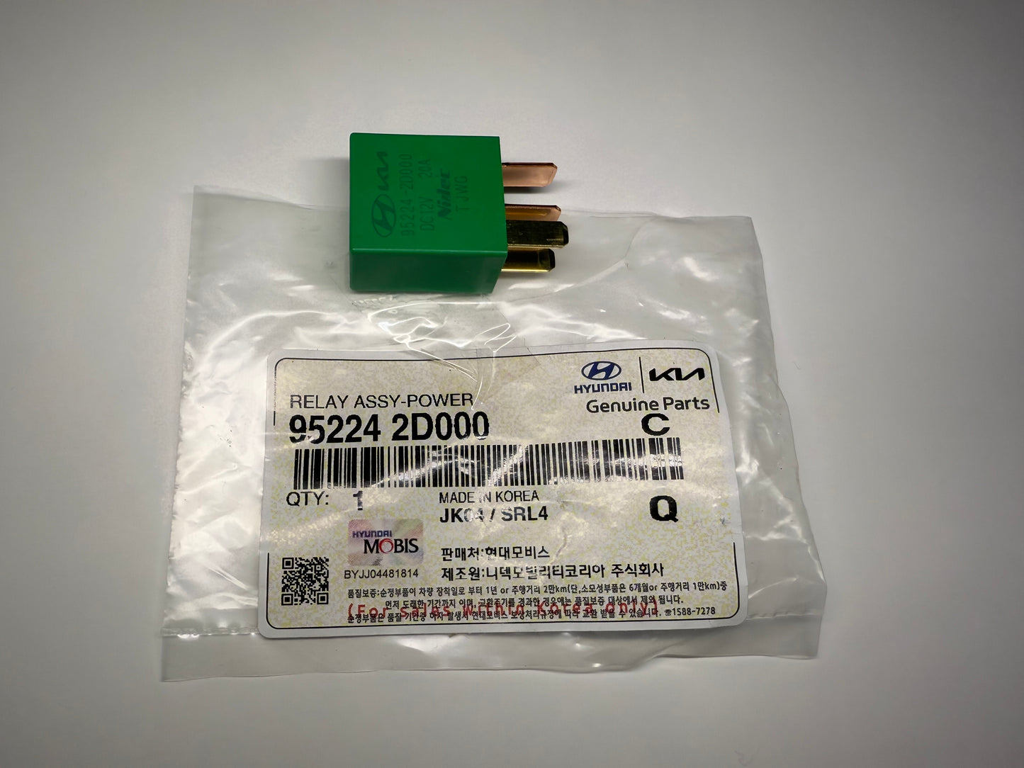 Hyundai & Kia 95224-2D000 Relay Assy-Power